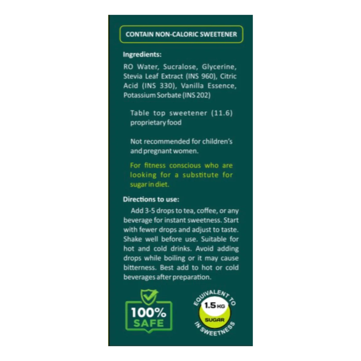 Sugar BAN Sweet Drops 15ml x 2nos